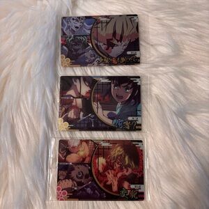 Demon Slayer Anime Trading Cards - Set of 3
